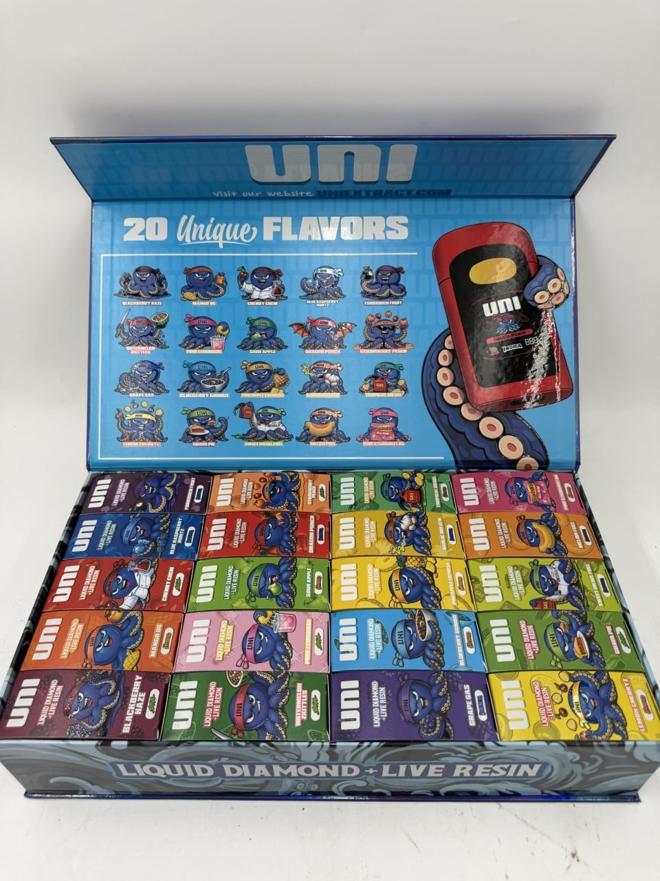 UNI All In One 2G Disposable Vape – Liquid Diamond + Live Resin | 20 Flavor Collection UNI All In One 2G Disposable Vape – Liquid Diamond + Live Resin | 20 Flavor Collection