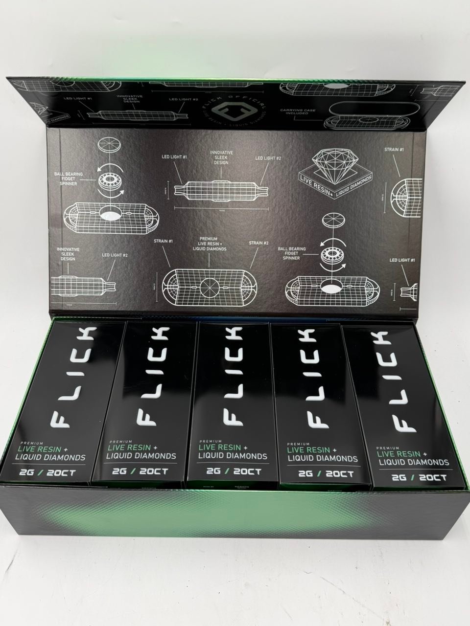 FLICK Premium Live Resin + Liquid Diamonds 2G Disposable FLICK Premium Live Resin + Liquid Diamonds 2G Disposable