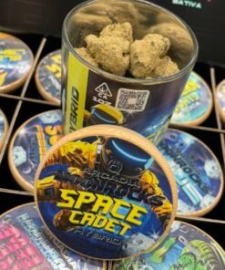 Arcadia Moonrocks premium cannabis flower coated with concentrate and kief featuring rich terpene flavor, sticky texture, and slow-burning potency.