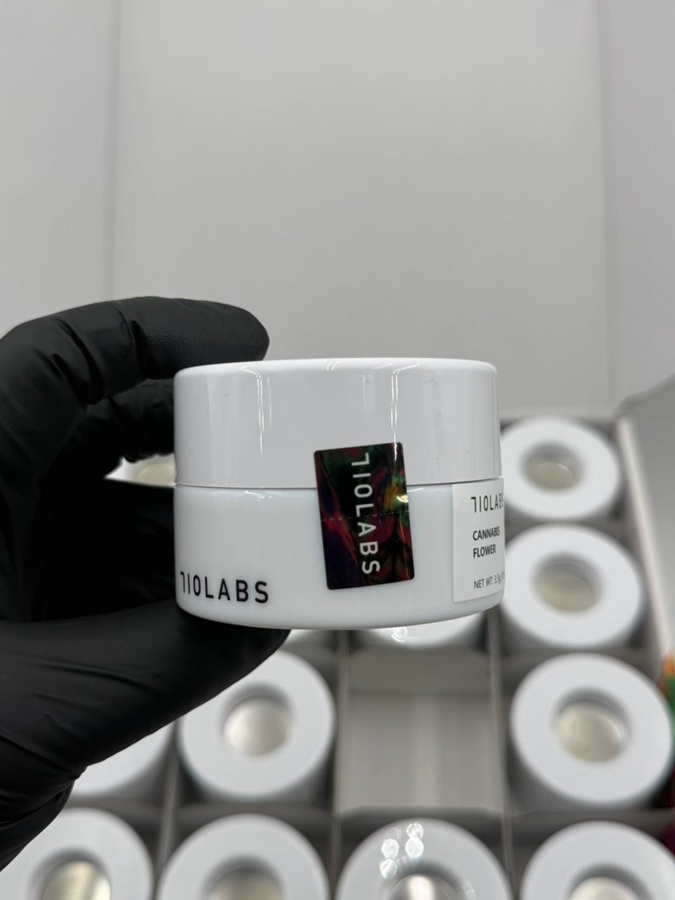 710 Labs Cannabis Flower 3.5g white retail jar 710 Labs Cannabis Flower 3.5g white retail jar
