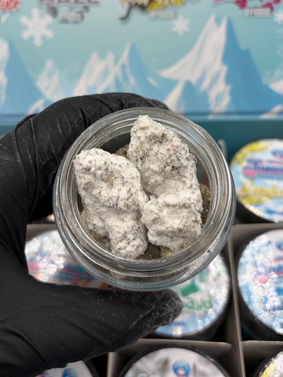 Arcadia Snowcaps Original Edition — Open Snowcaps Jar Arcadia Snowcaps Original Edition — open snowcaps jar