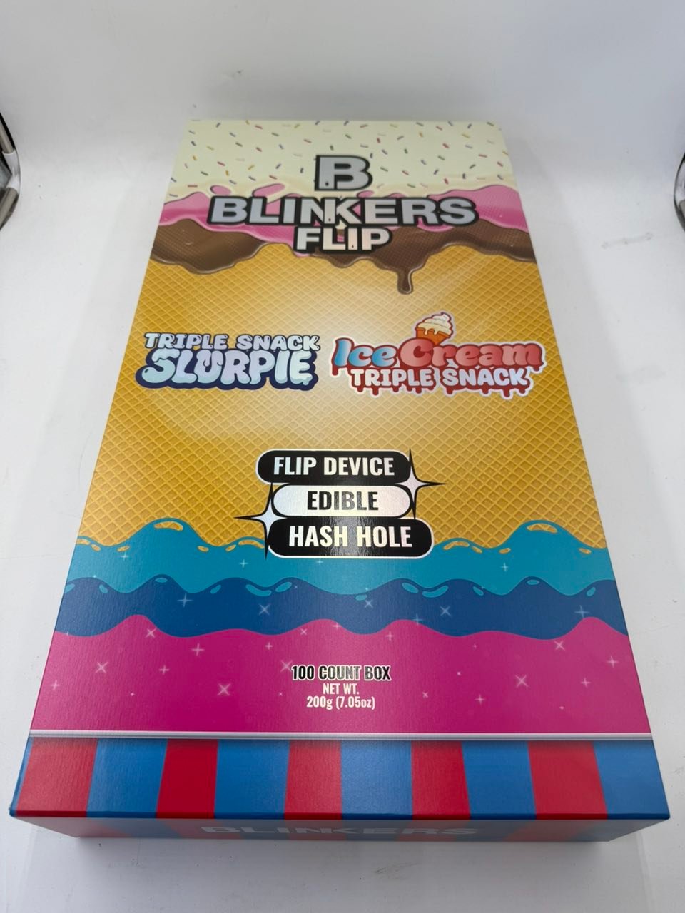 Blinkers Flip Triple Snack 100-count master box Blinkers Flip Triple Snack 100-count master box