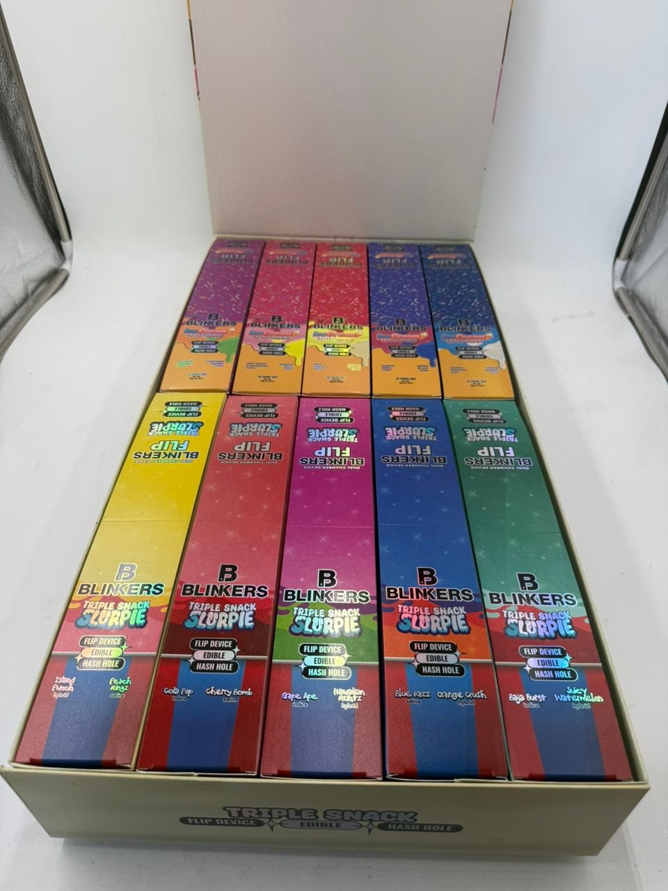 Open Blinkers Flip Triple Snack master assortment Open Blinkers Flip Triple Snack master assortment