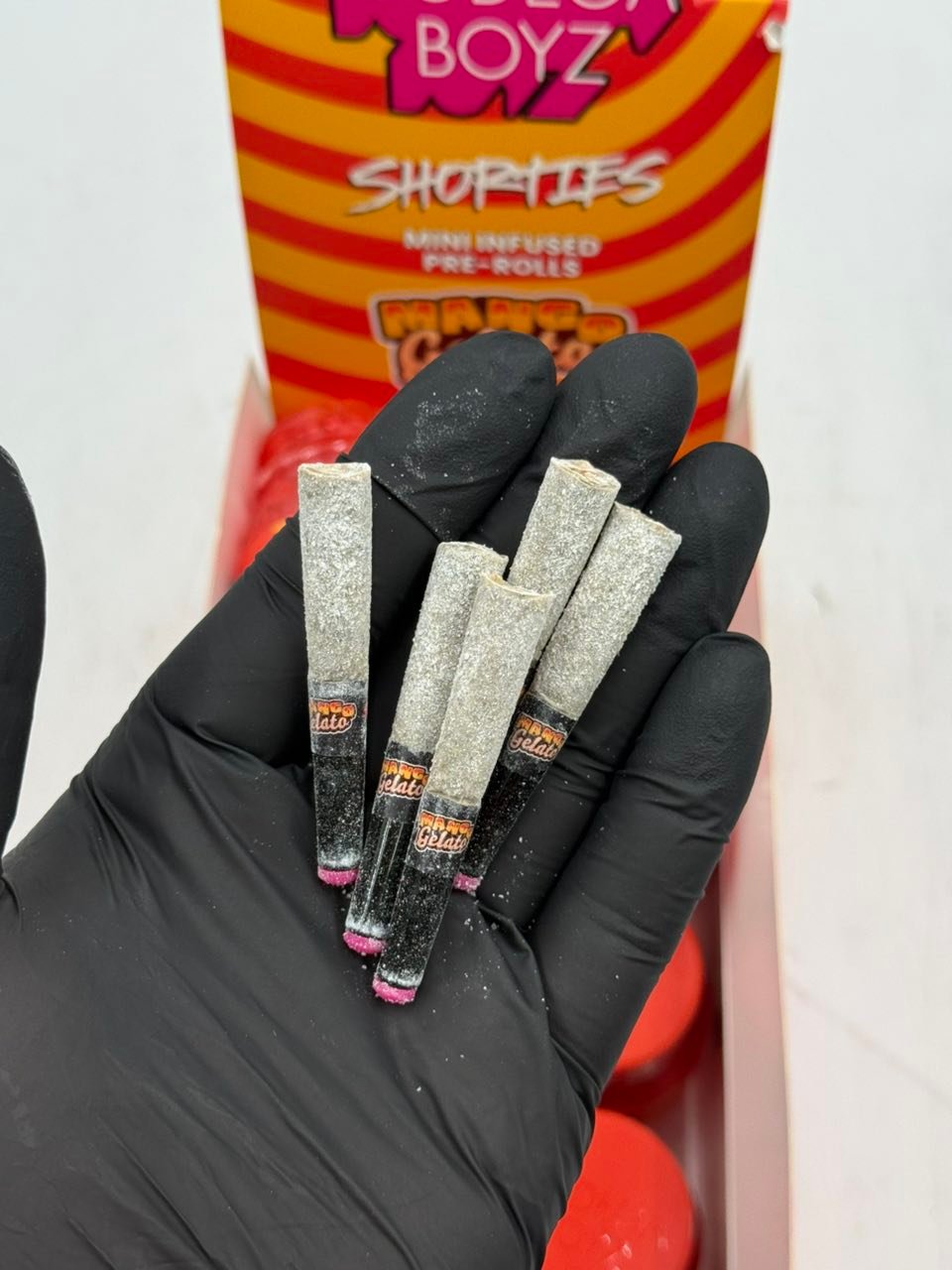 Bodega Boyz Shorties Mango Gelato Mini Infused Pre-Rolls — Gallery View 2 Bodega Boyz Shorties Mango Gelato Mini Infused Pre-Rolls — gallery view 2