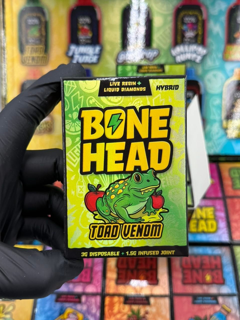Bone Head 3G Disposable — Toad Venom Retail Box Front Bone Head 3G Disposable — Toad Venom retail box front