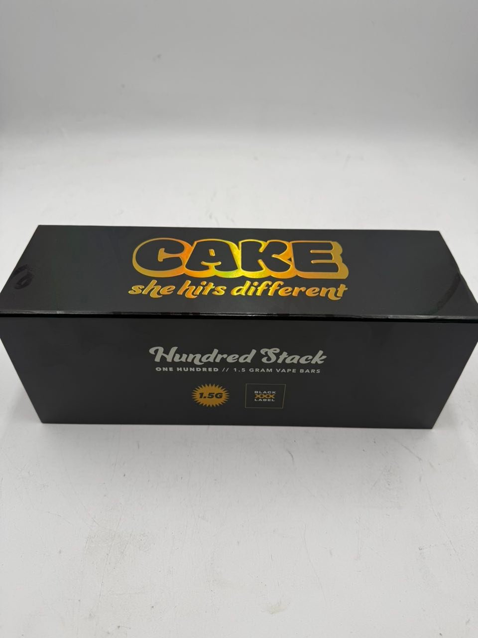 CAKE Black XXX Label Hundred Stack master box CAKE Black XXX Label Hundred Stack master box