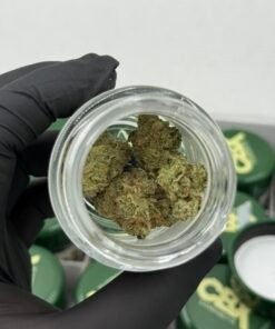 Open CBX Cannabiotix 3.5g premium flower jar
