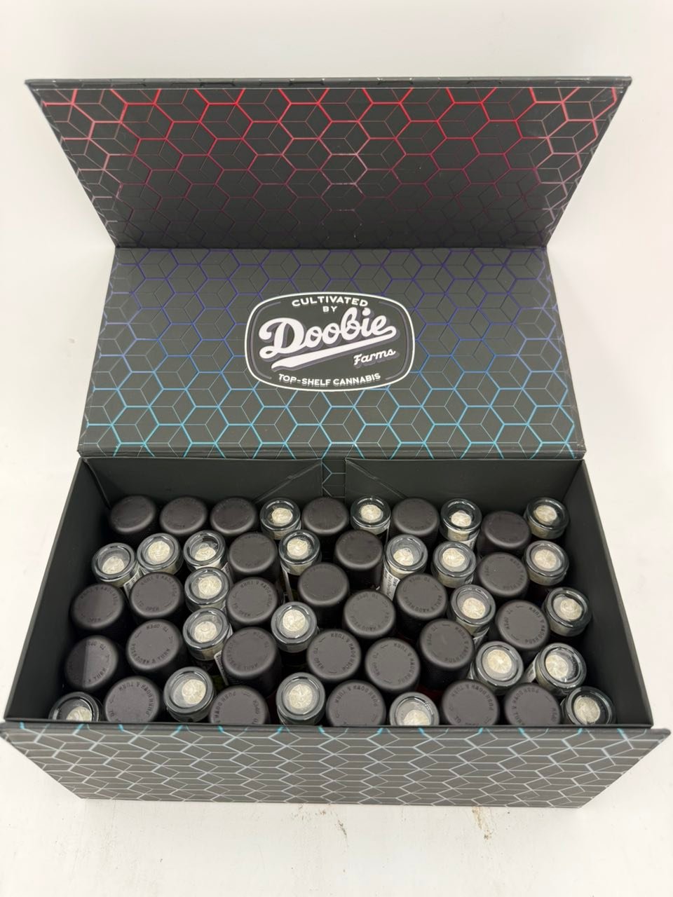 Open Doobie Farms Premium Indoor Flower Hash Holes case Open Doobie Farms Premium Indoor Flower Hash Holes case