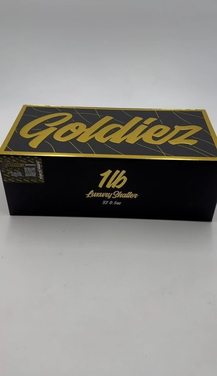 Goldiez Luxury Shatter — 1LB 32-Pack Master Box — Gallery View 1 Goldiez Luxury Shatter — 1LB 32-Pack Master Box — gallery view 1