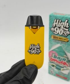 High 90s Baja Gusherz Live Resin 1G — device front with box