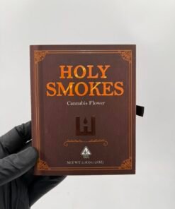 Holy Smokes Cannabis Flower 3.5g book-style retail box
