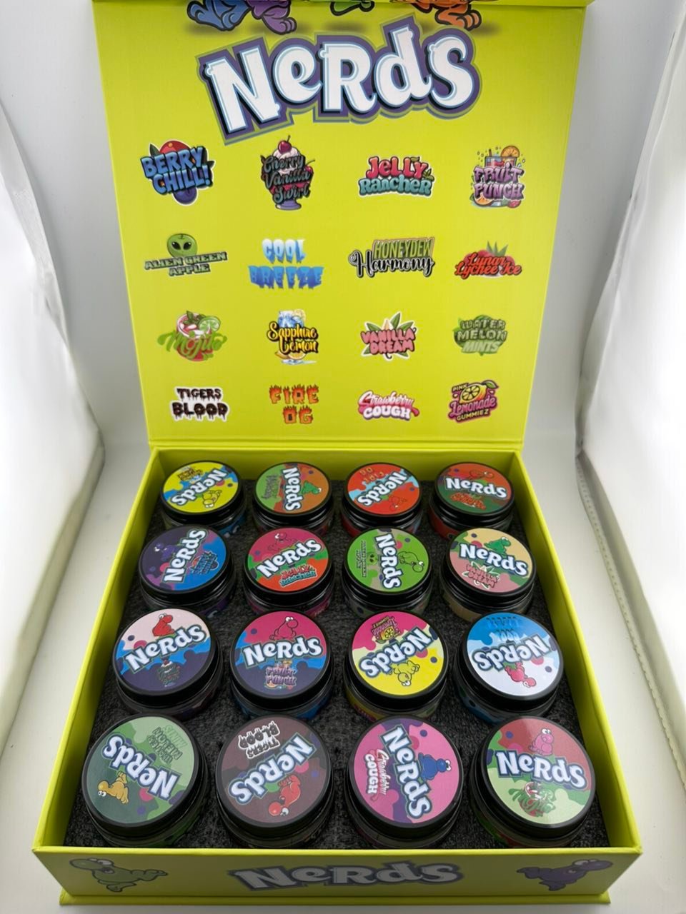 Medicated Nerds Mixed-Strains Variety Pack 16 × 1OZ — Main View Medicated Nerds Mixed-Strains Variety Pack 16 × 1OZ — main product view