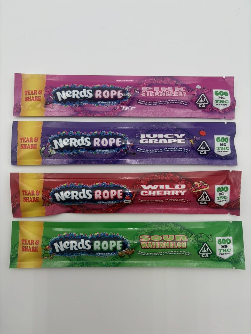 Nerds Rope Los Angeles 600MG THC-Infused Gummy Rope Assortment — Gallery View 5 Nerds Rope Los Angeles 600MG THC-Infused Gummy Rope Assortment — gallery view 5