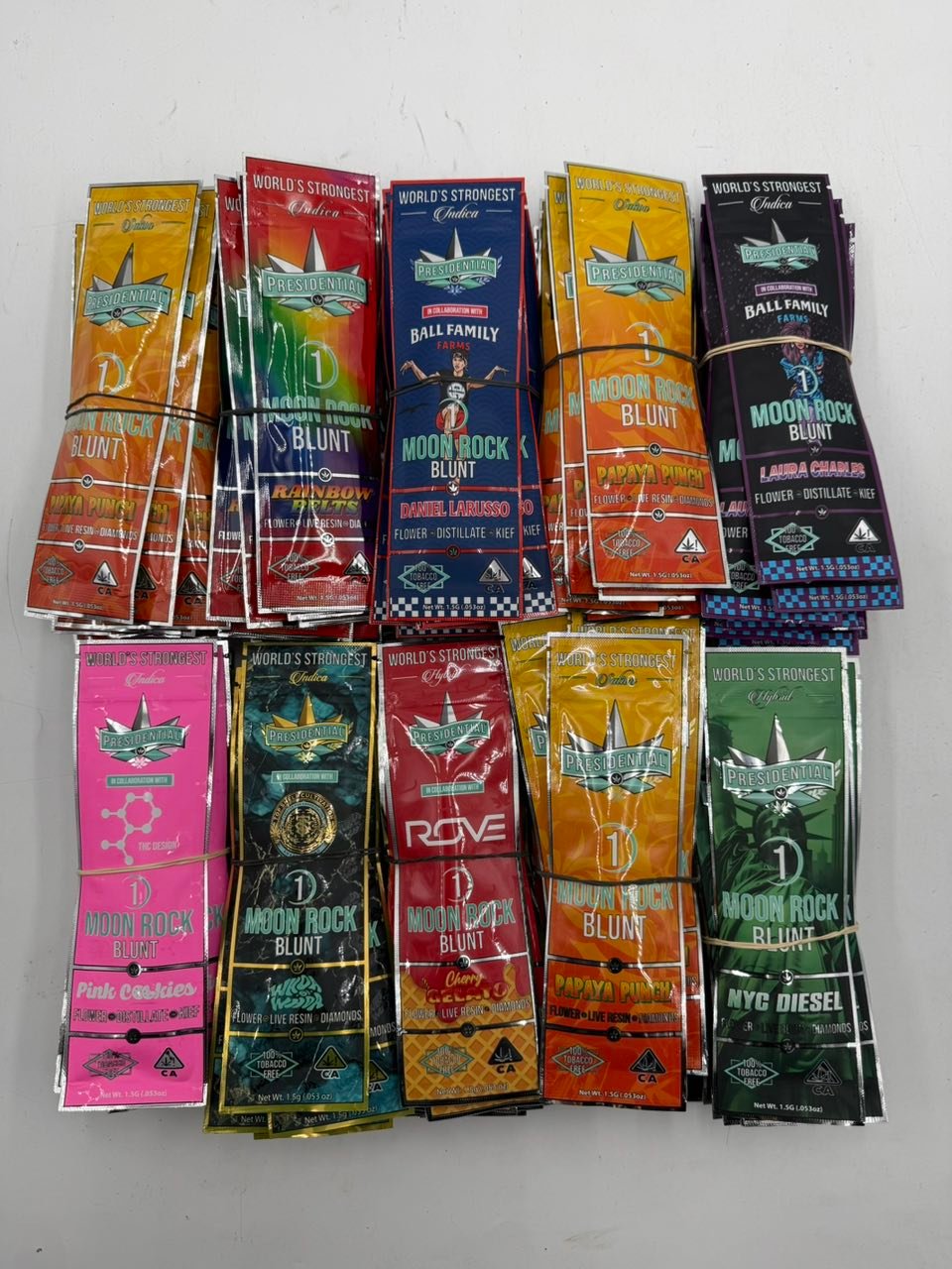 Presidential Moon Rock Blunt Product View Presidential Moon Rock Blunt with 1.5g package and blunt