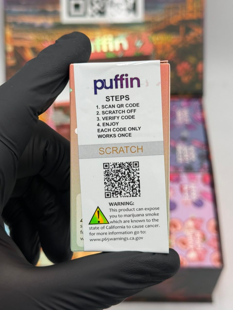 Puffin Summer Edition QR and scratch-code verification panel Puffin Summer Edition QR and scratch-code verification panel