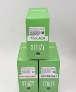 STIIIZY 1G All-In-One THC Pen — five-pack cartons with three strains