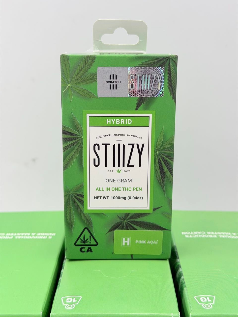 STIIIZY 1G All-In-One THC Pen — Pink Acai 1G Package Front STIIIZY 1G All-In-One THC Pen — Pink Acai 1G package front