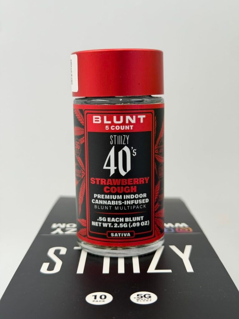 STIIIZY 40's Strawberry Cough Infused Mini Blunts — 5 Count