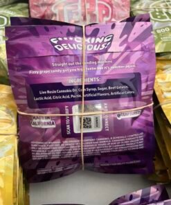 Terp Bursts 800MG gummies ingredient and verification label