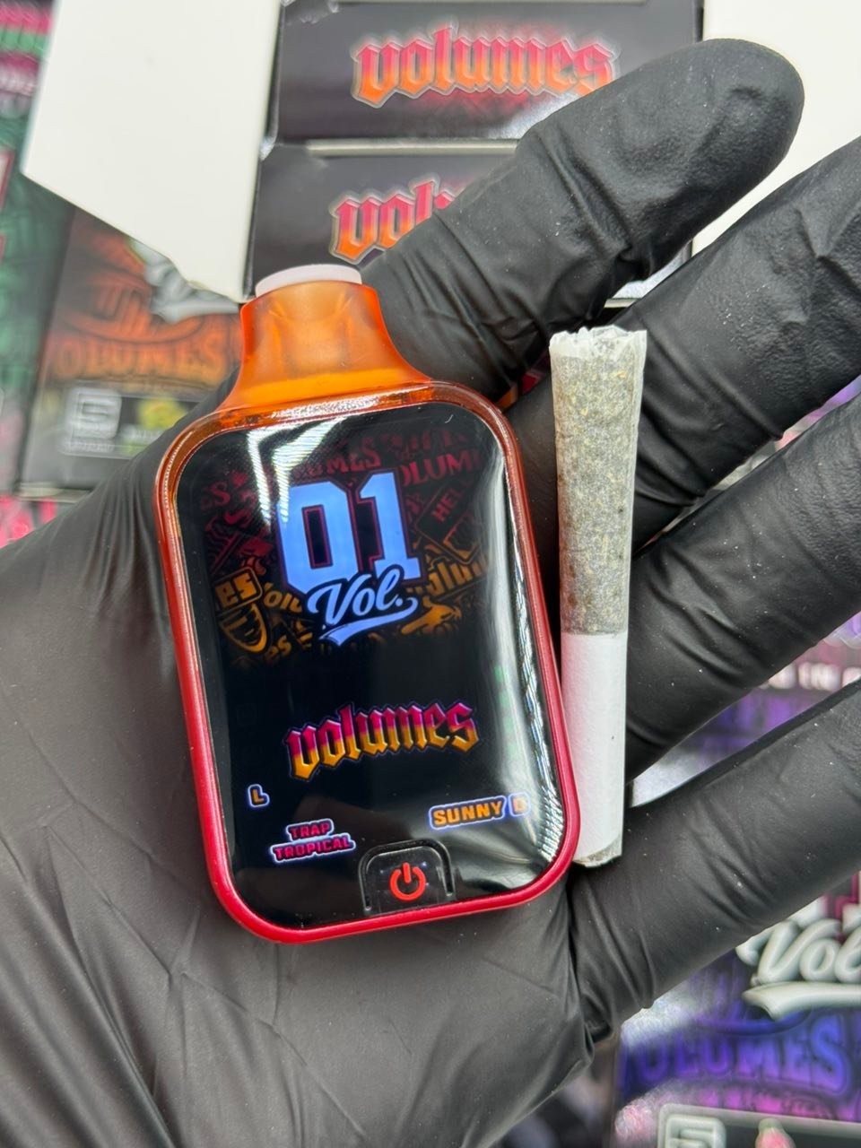 Volumes Two In One Vol. 01 2G Vape — Device Screen With Infused Pre-Roll Volumes Two In One Vol. 01 2G Vape — device screen with infused pre-roll