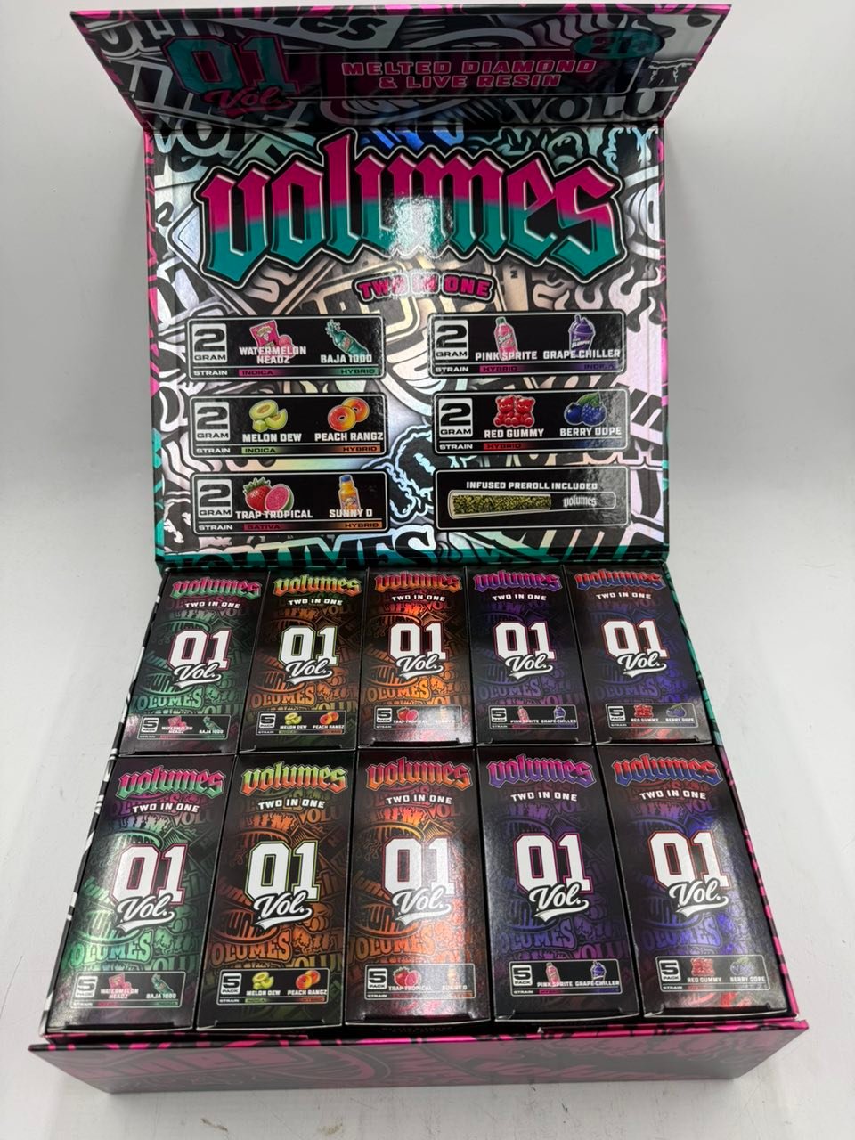 Volumes Two In One Vol. 01 2G Vape — Five-Pairing Master Assortment Volumes Two In One Vol. 01 2G Vape — five-pairing master assortment