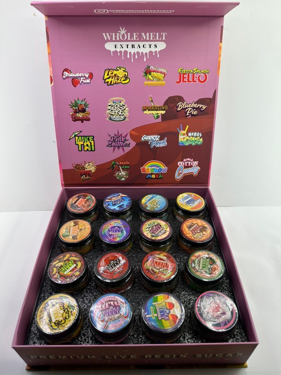 Whole Melt Extracts Sprinklez Edition Premium Live Resin Sugar 16 × 1OZ — Main View Whole Melt Extracts Sprinklez Edition Premium Live Resin Sugar 16 × 1OZ — main product view