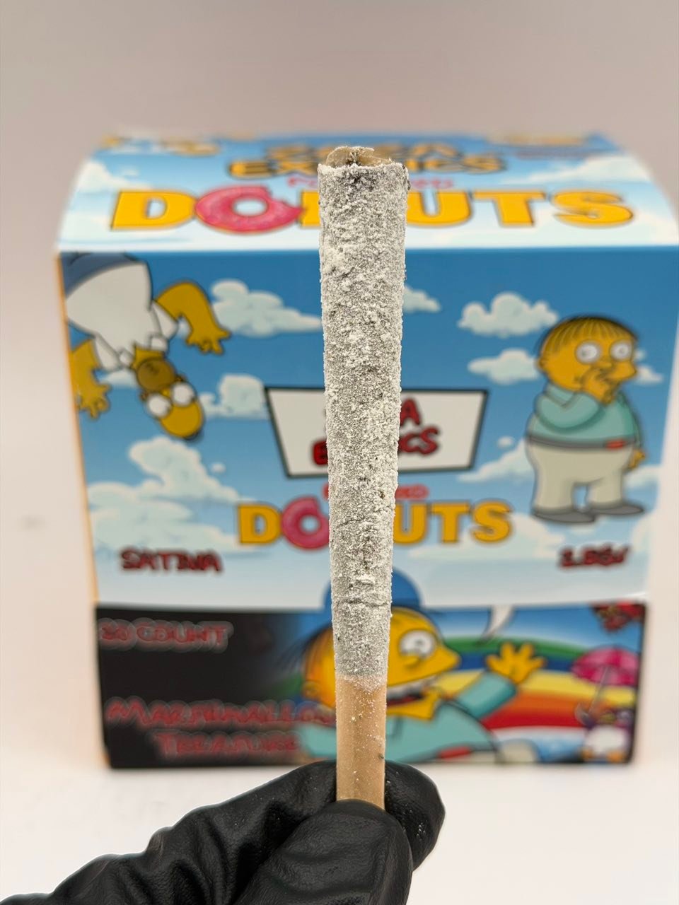 Zaza Exotics Powdered Donuts Marshmallow Treasure — 2.5G Coated Pre-Roll Zaza Exotics Powdered Donuts Marshmallow Treasure — 2.5G coated pre-roll